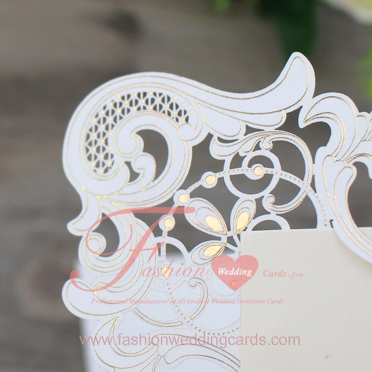 50pcs Online Australia  Elegant Wedding Invitations Laser Cut Paper
